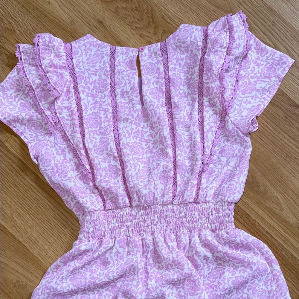 Pink Ruffled Kids Dress - Picture 8 of 9